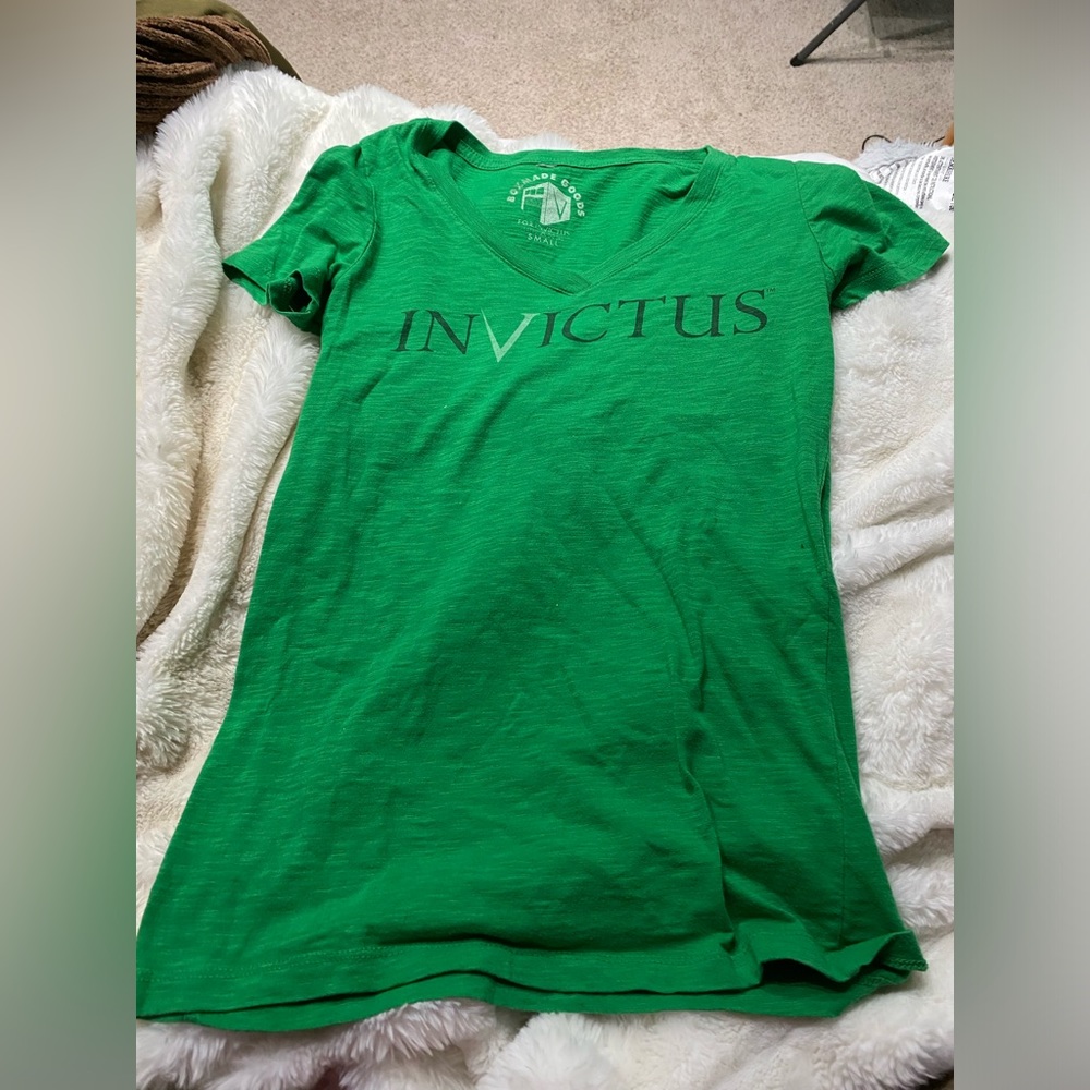 Green V neck T-Shirt